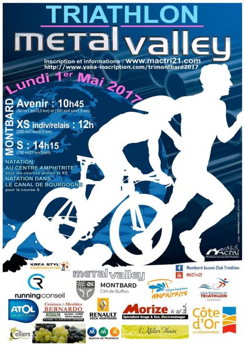 Affiche Triathlon Métal'Valley 2017