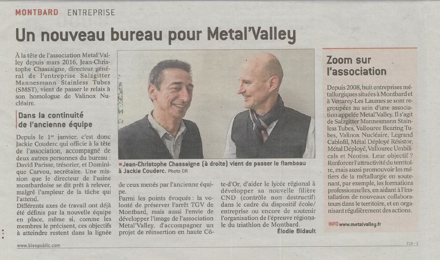 Changement de bureau à la Metal Valley